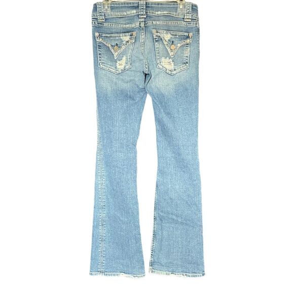 Marciano Women’s Distressed Blue Jeans w/ embellishments Size 29 - Picture 5 of 16